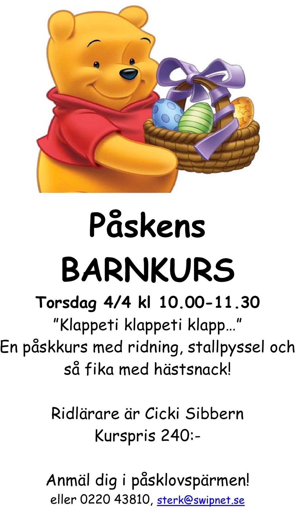 stallpyssel och så fika med hästsnack!