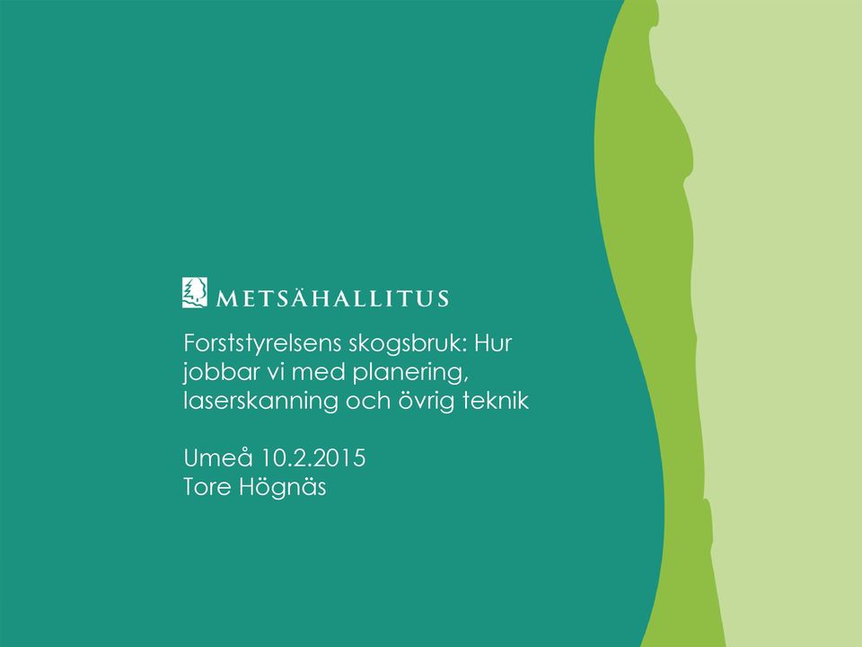 laserskanning och övrig