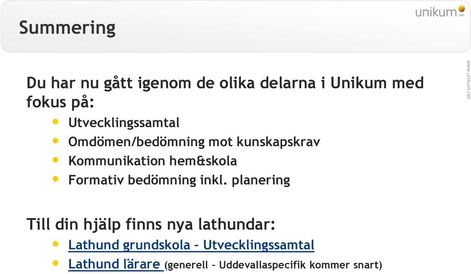 Formativ bedömning inkl.