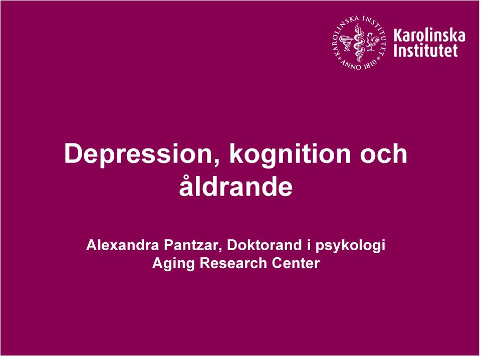 Pantzar, Doktorand i