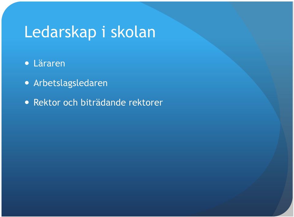 Arbetslagsledaren