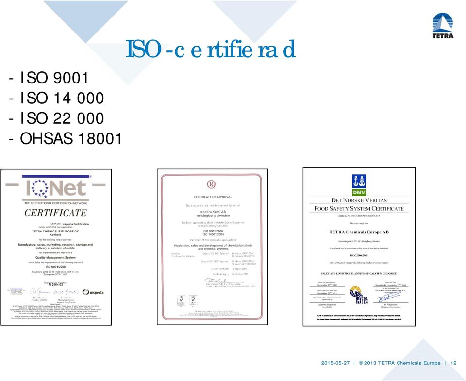 ISO-certifierad 2015-05-27