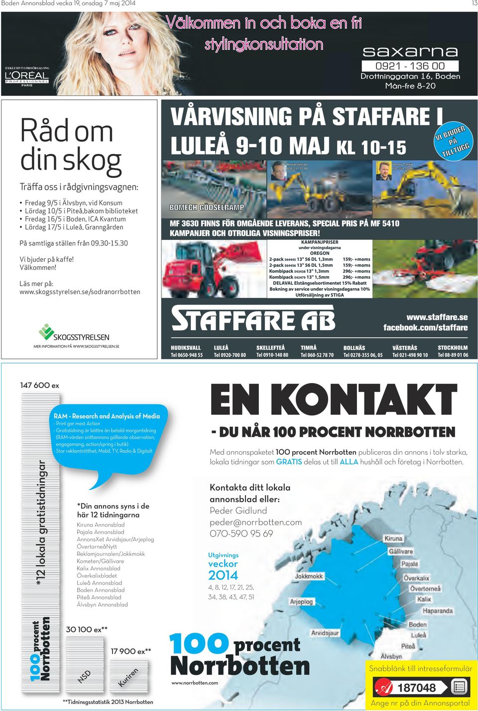 vecka 19 onsdag 7 maj 2014 Alla Hushåll och Företag i Boden Årgång 5 - PDF  Free Download