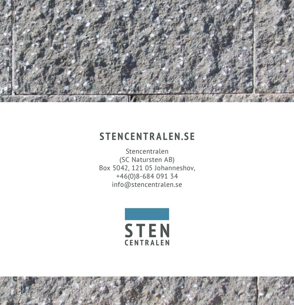 Natursten AB) Box 5042, 121