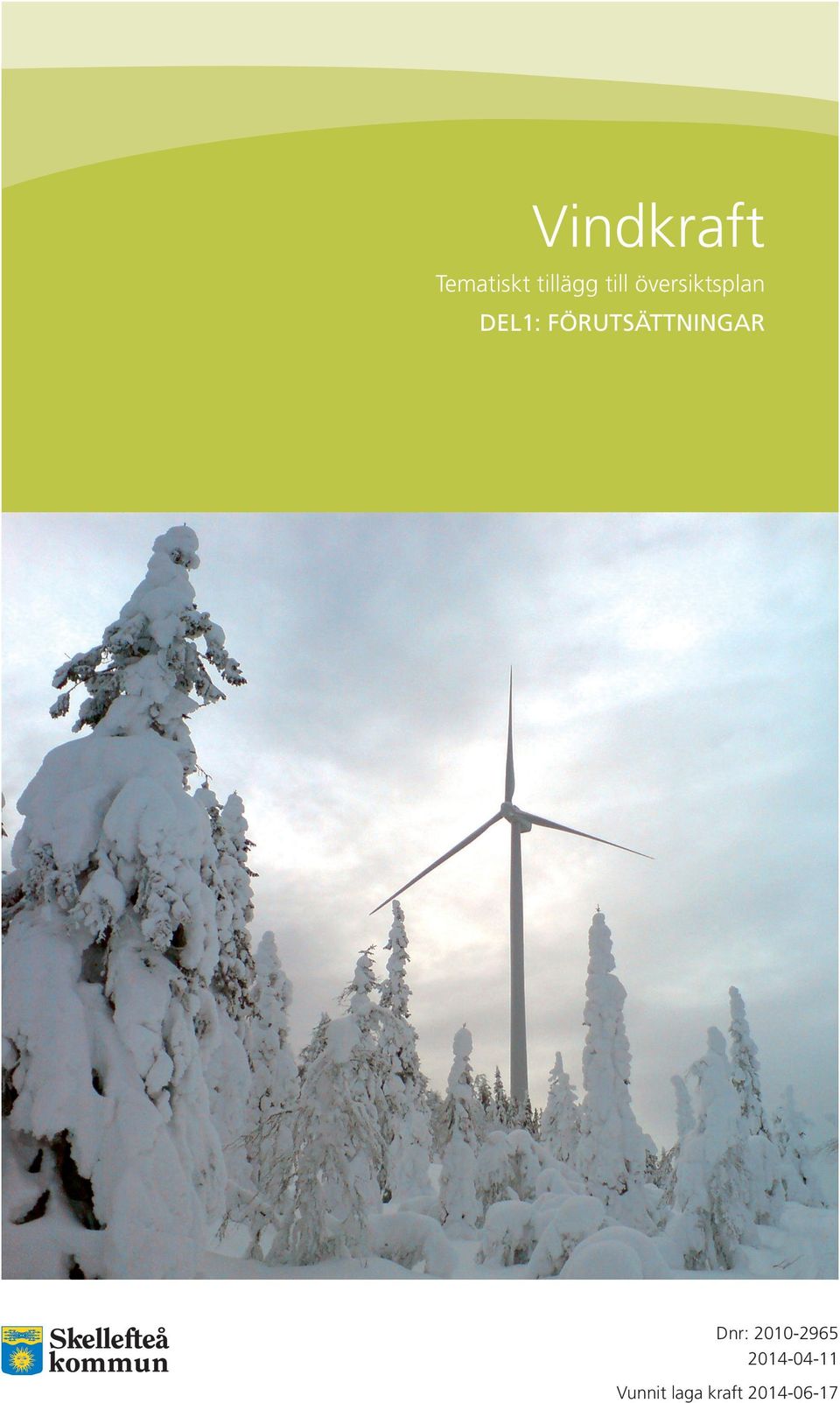 FÖRUTSÄTTNINGAR Dnr: 2010-2965