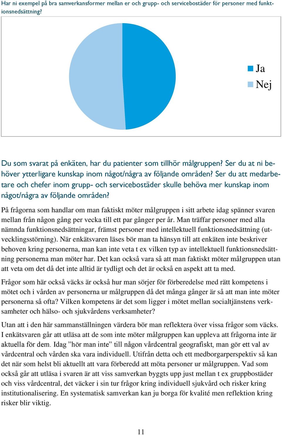 Ser du att medarbetare och chefer inom grupp- och servicebostäder skulle behöva mer kunskap inom något/några av följande områden?