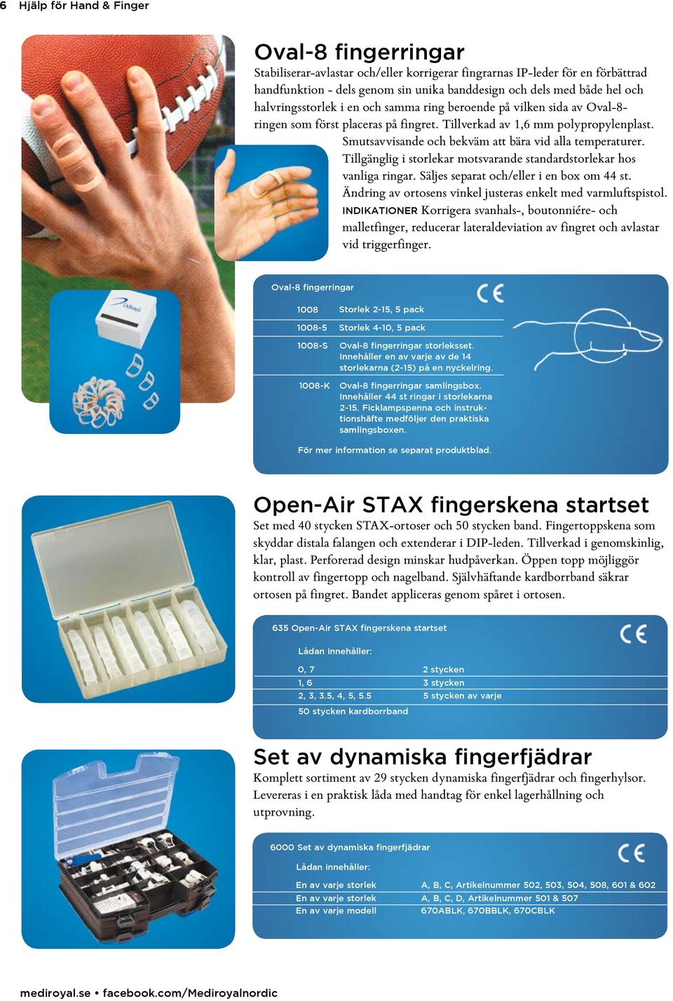 Smutsavvisande och bekväm att bära vid alla temperaturer. Tillgänglig i storlekar motsvarande standardstorlekar hos vanliga ringar. Säljes separat och/eller i en box om 44 st.