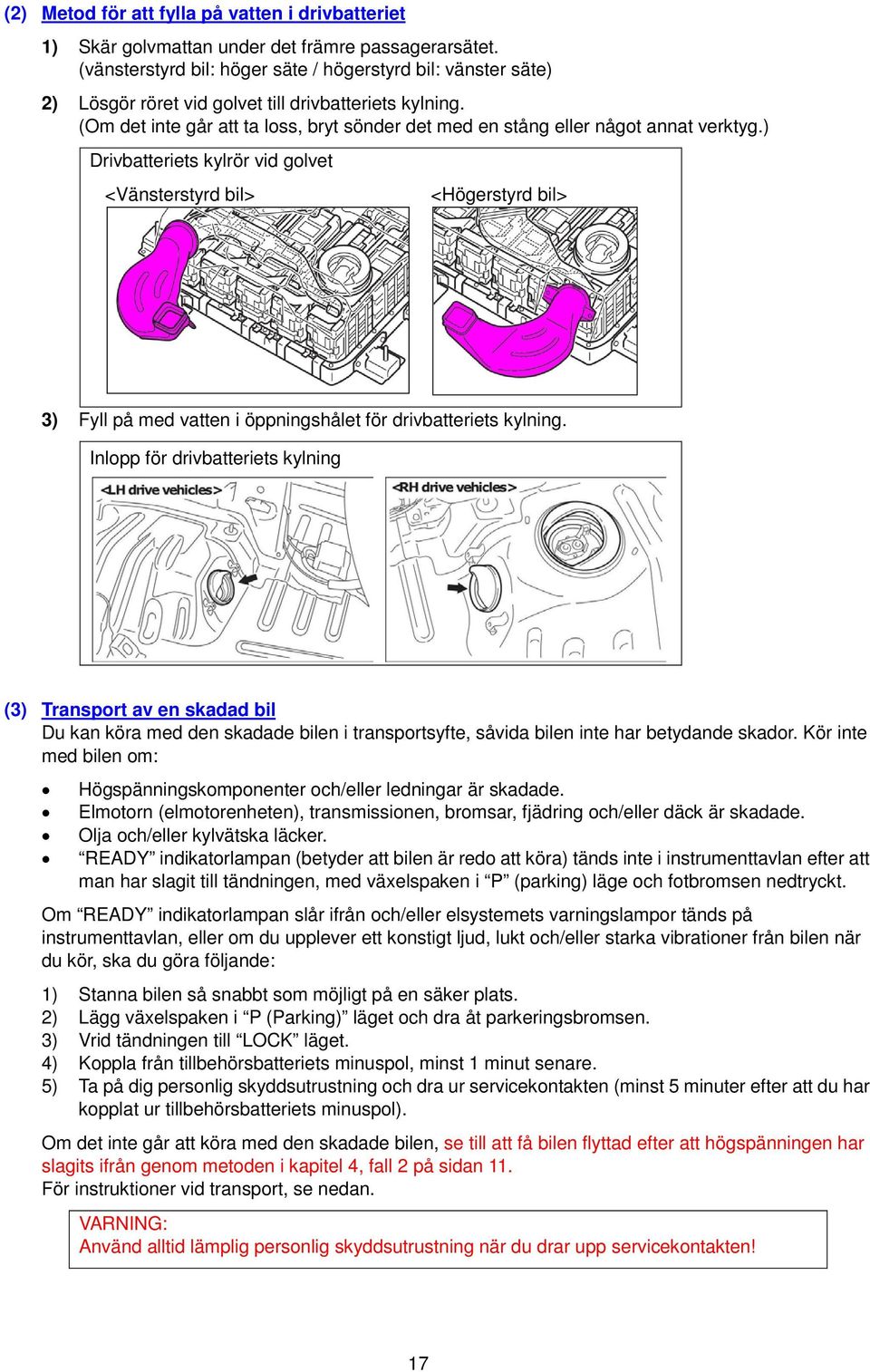 (Om det inte går att ta loss, bryt sönder det med en stång eller något annat verktyg.
