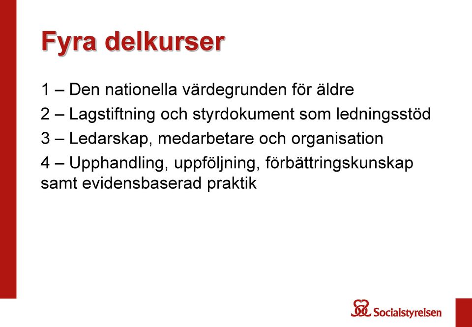 Ledarskap, medarbetare och organisation 4 Upphandling,