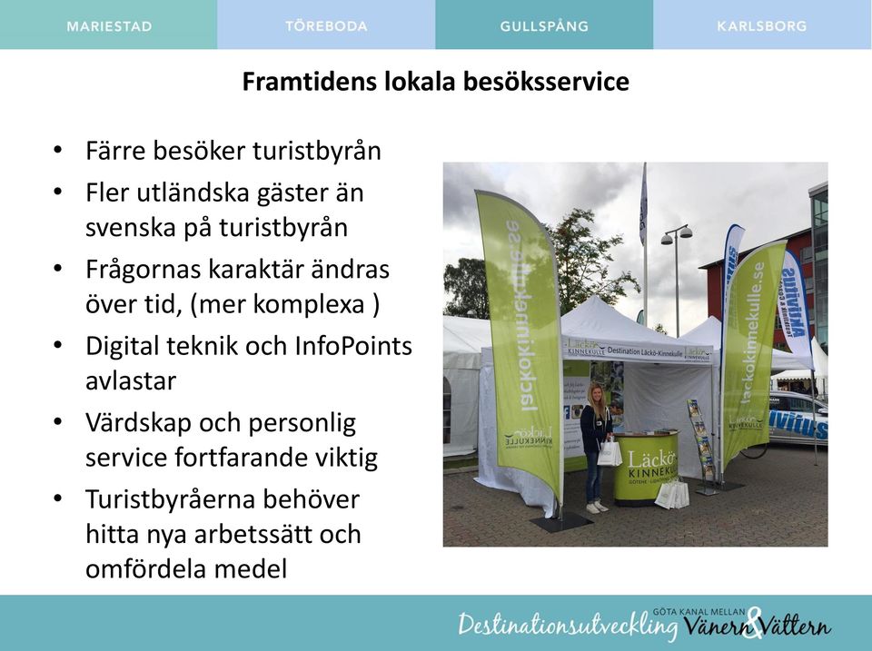 InfoPoints avlastar Värdskap och personlig service fortfarande viktig