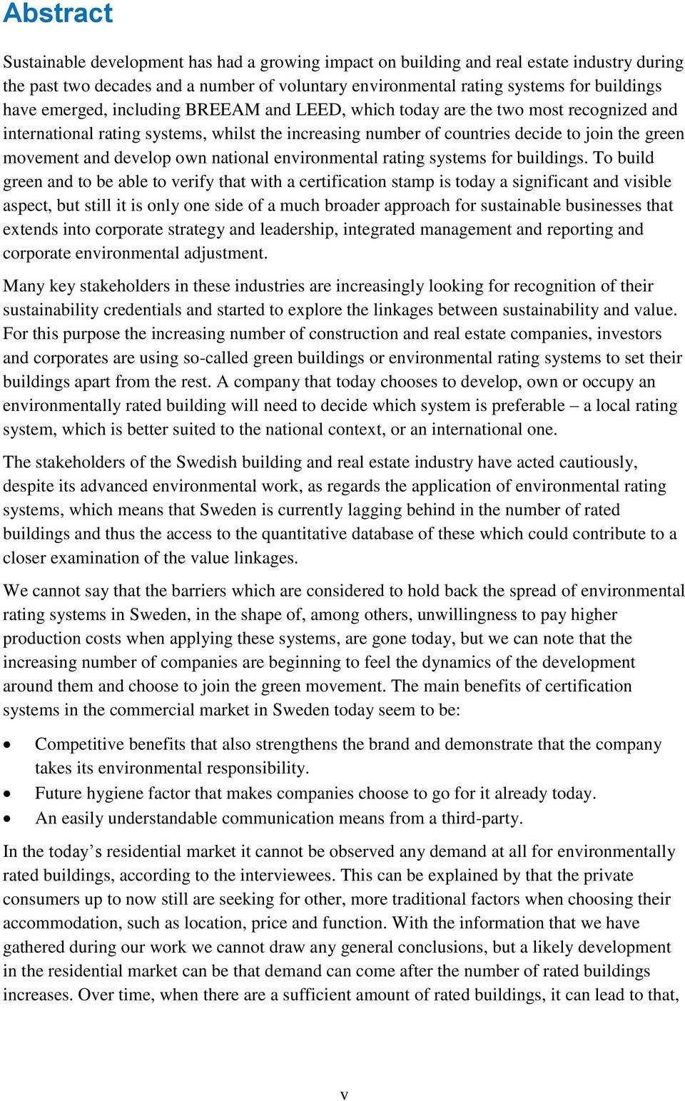 own national environmental rating systems for buildings.