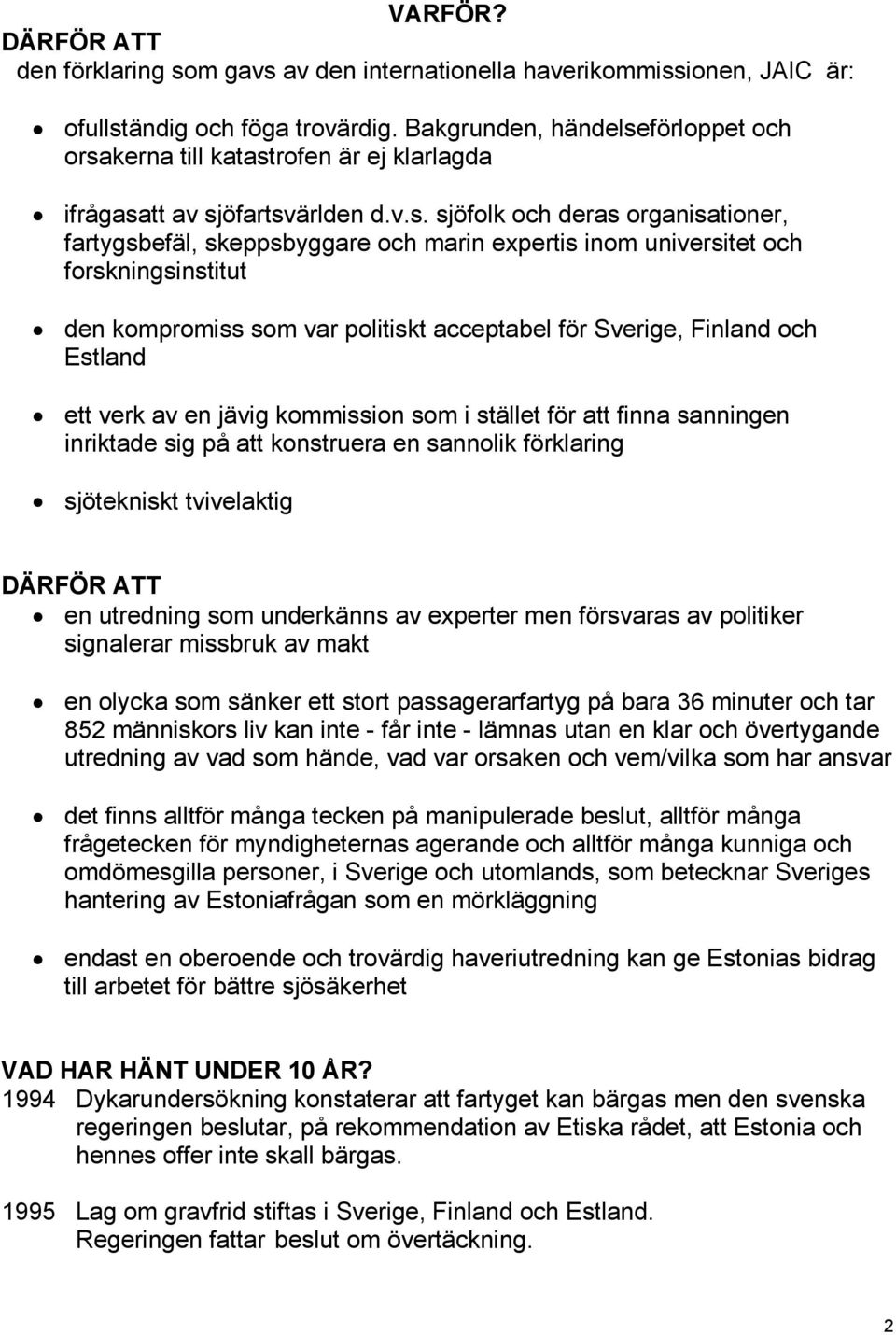 förloppet och orsa