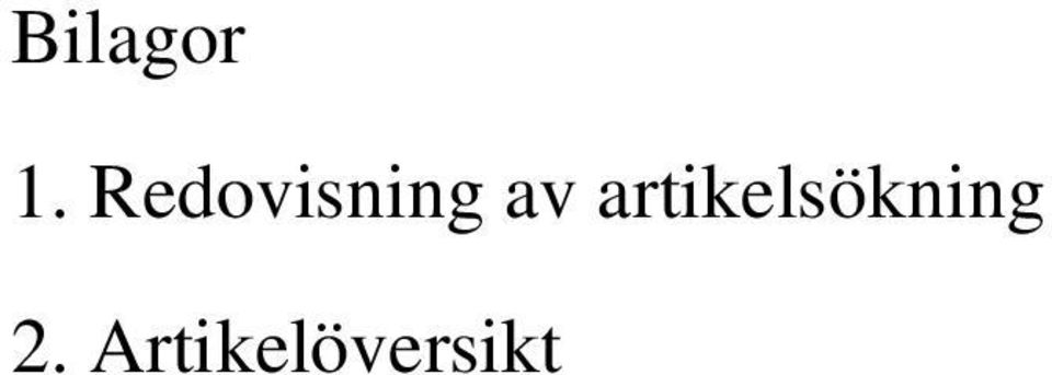 artikelsökning