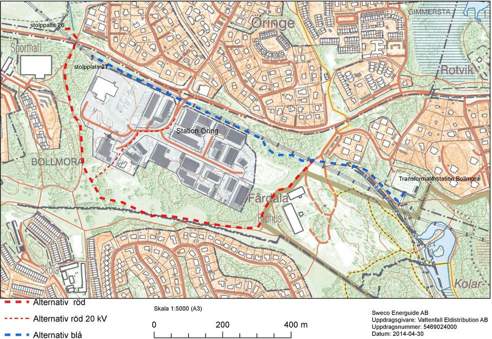 1:5000 (A3) 0 200 400 m Sweco Energuide AB Uppdragsgivare: