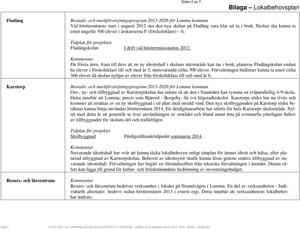 De första åren, fram till dess att en ny idrottshall i skolans närområde kan tas i bruk, planeras Fladängskolan endast ha elever i förskoleklass till och med år 3, motsvarande cirka 300 elever.