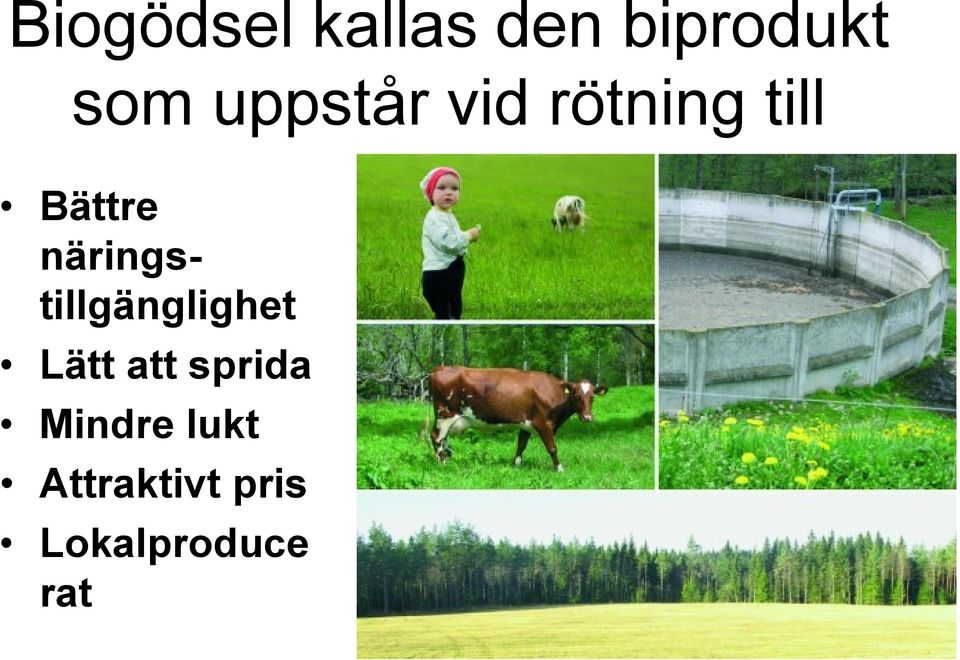 näringstillgänglighet Lätt att sprida