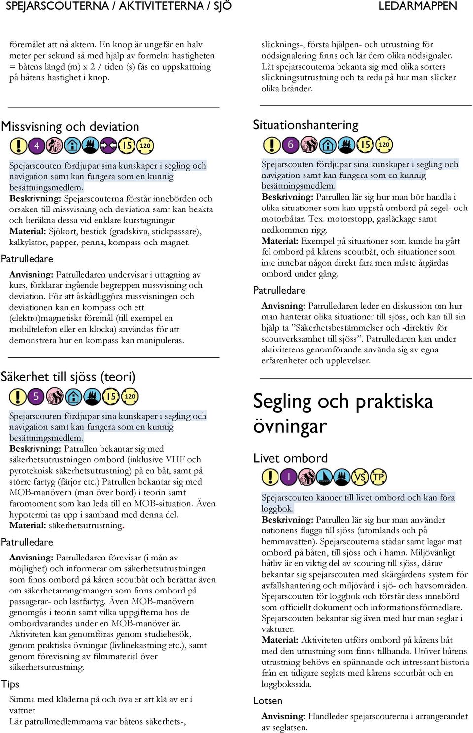 Låt spejarscouterna bekanta sig med olika sorters släckningsutrustning och ta reda på hur man släcker olika bränder.