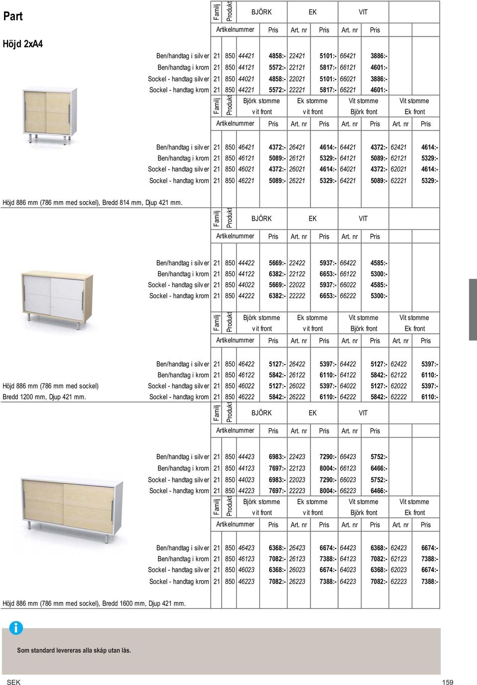 46121 5089:- 26121 5329:- 64121 5089:- 62121 5329:- Sockel - handtag silv er 21 850 46021 4372:- 26021 4614:- 64021 4372:- 62021 4614:- Sockel - handtag krom 21 850 46221 5089:- 26221 5329:- 64221