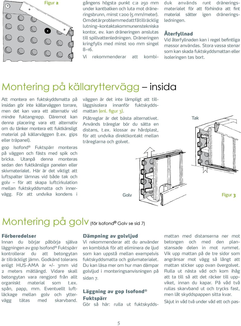 väljer under för källarväggen, kantbalken krävs en och väl luta mot dräneringsbrunn, minst 1:200 (5 mm/meter). fungerande dränering för att resultatet ska bli bra.