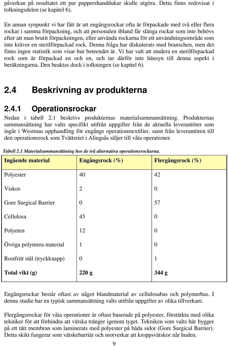 förpackningen, eller använda rockarna för ett användningsområde som inte kräver en sterilförpackad rock.