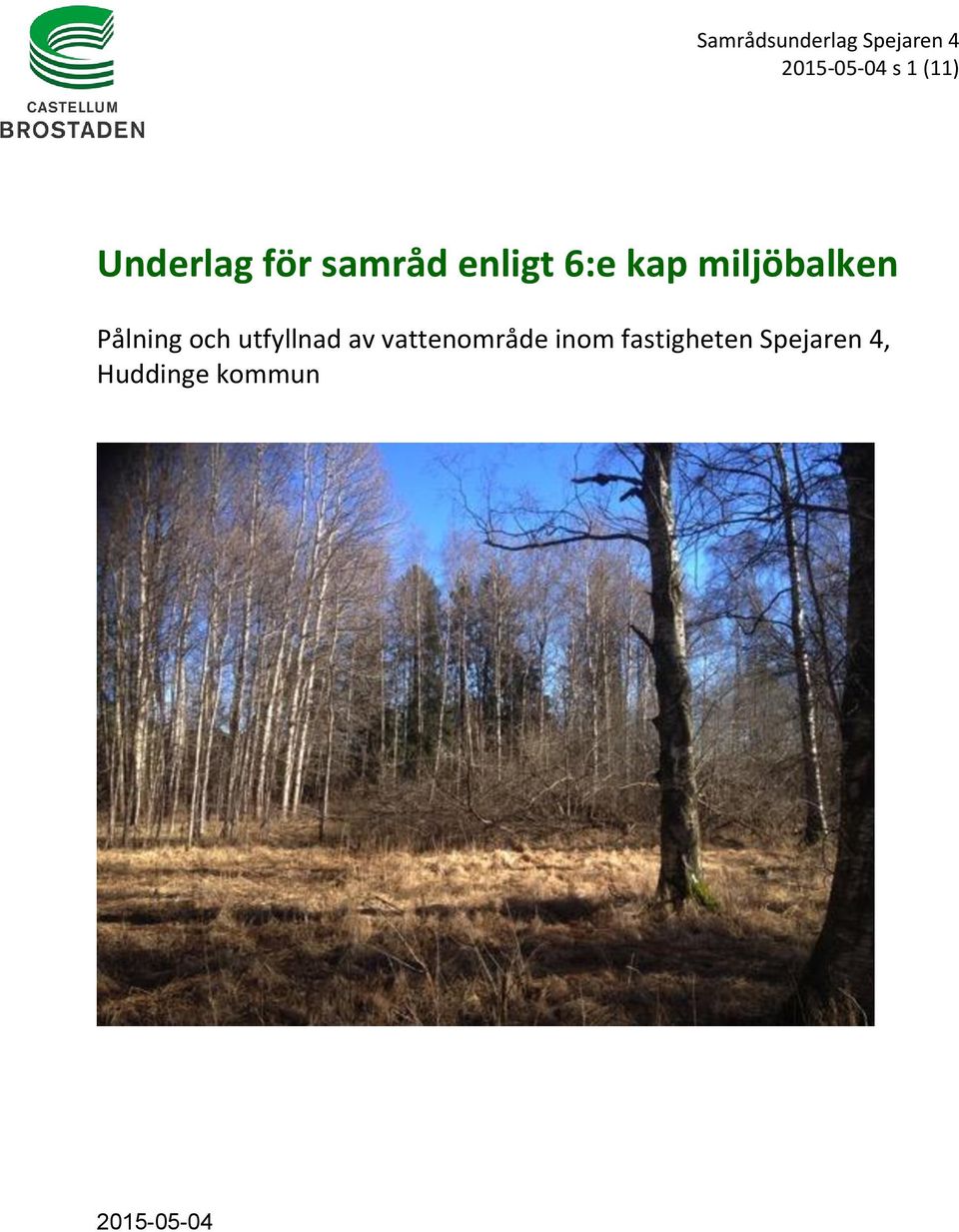 utfyllnad av vattenområde inom