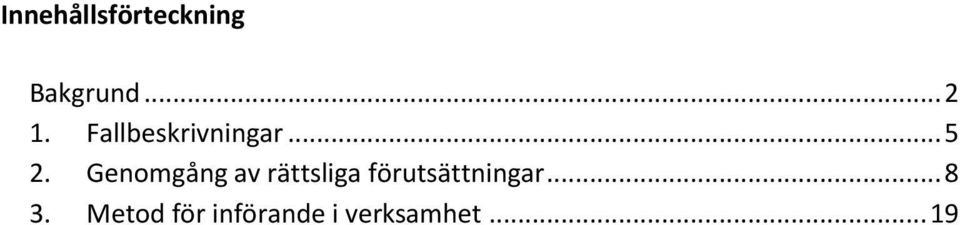 Genomgång av rättsliga