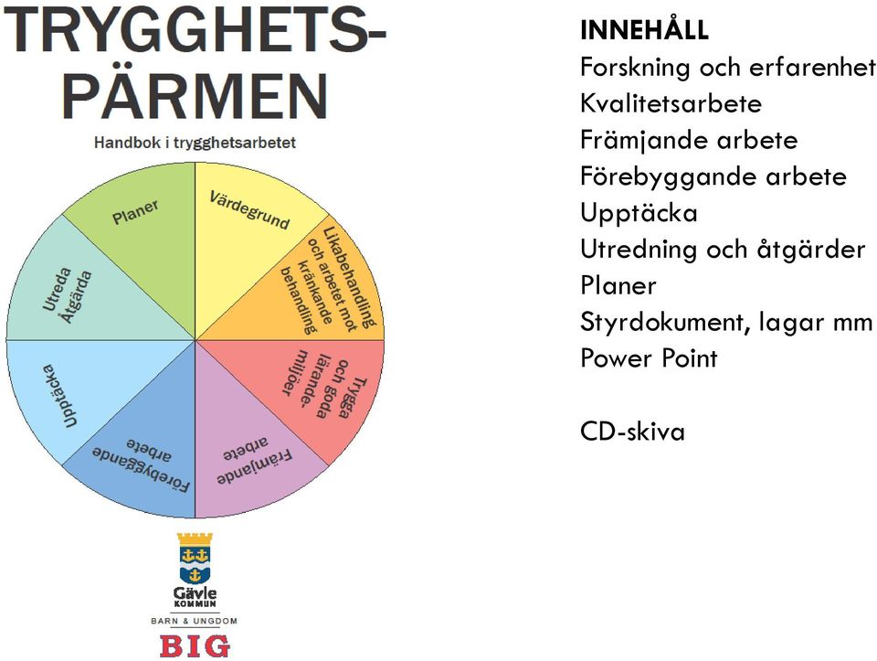 Förebyggande arbete Upptäcka Utredning och