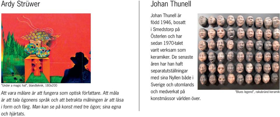 Man kan se på konst med tre ögon; sina egna och hjärtats.