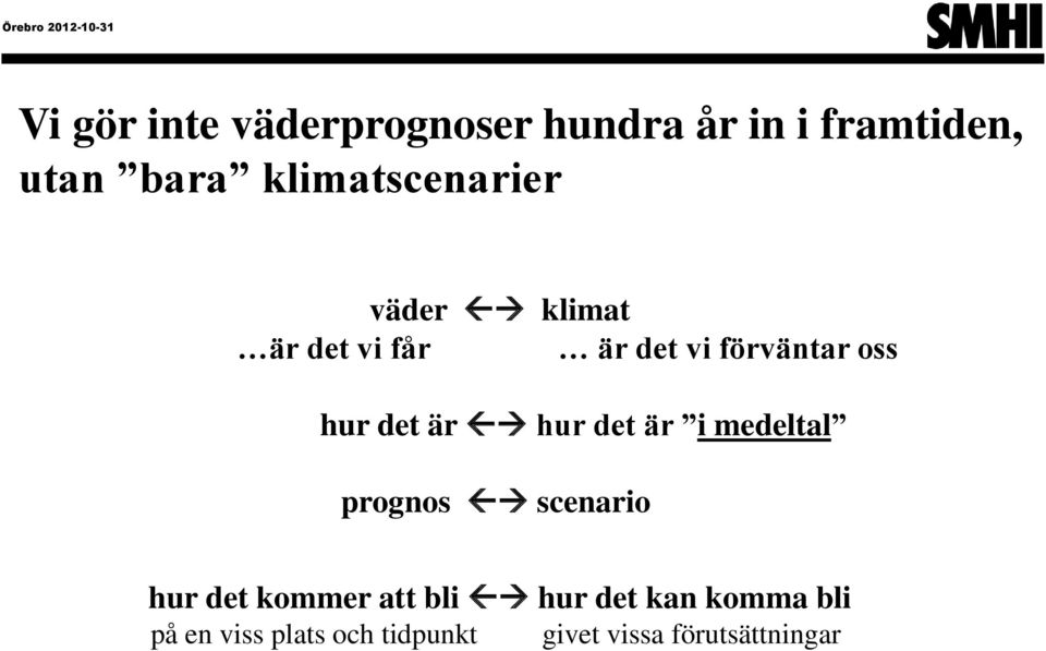 det är hur det är i medeltal prognos scenario hur det kommer att bli