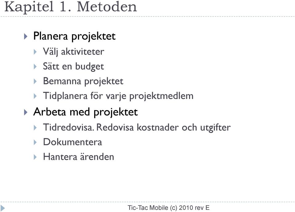 budget Bemanna projektet Tidplanera för varje