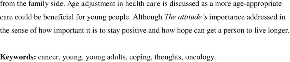 beneficial for young people.