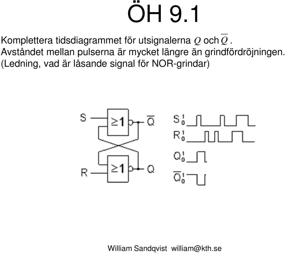Avståndet mellan pulserna är mycket längre