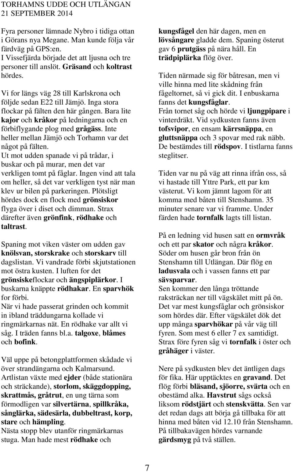 Inga stora flockar på fälten den här gången. Bara lite kajor och kråkor på ledningarna och en förbiflygande plog med grågäss. Inte heller mellan Jämjö och Torhamn var det något på fälten.