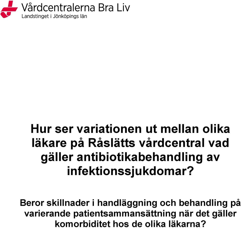 infektionssjukdomar?