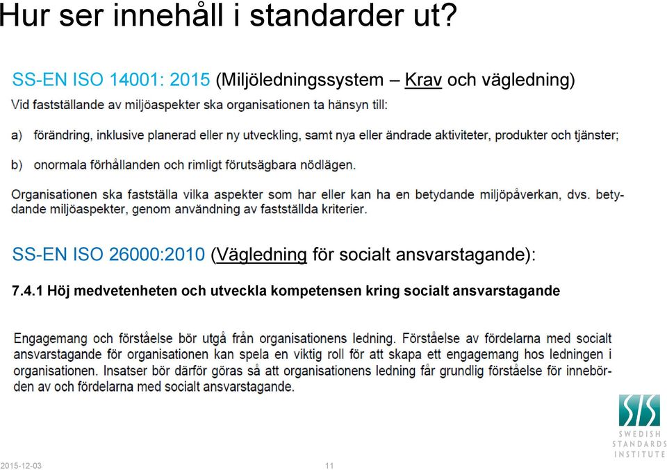 vägledning) SS-EN ISO 26000:2010 (Vägledning för socialt