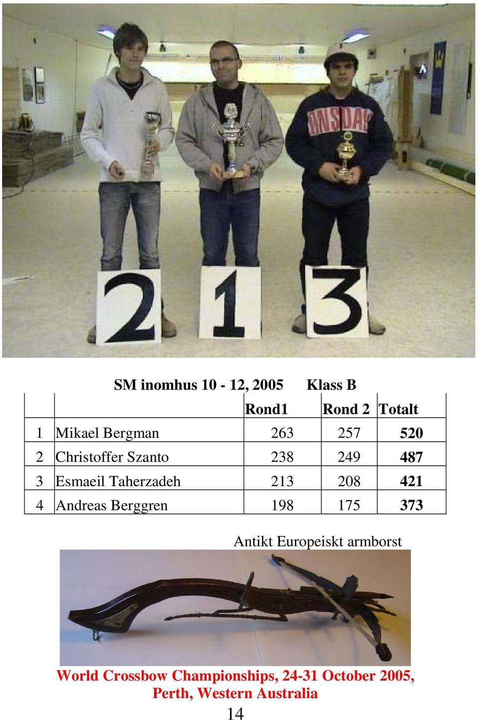 208 421 4 Andreas Berggren 198 175 373 Antikt Europeiskt armborst