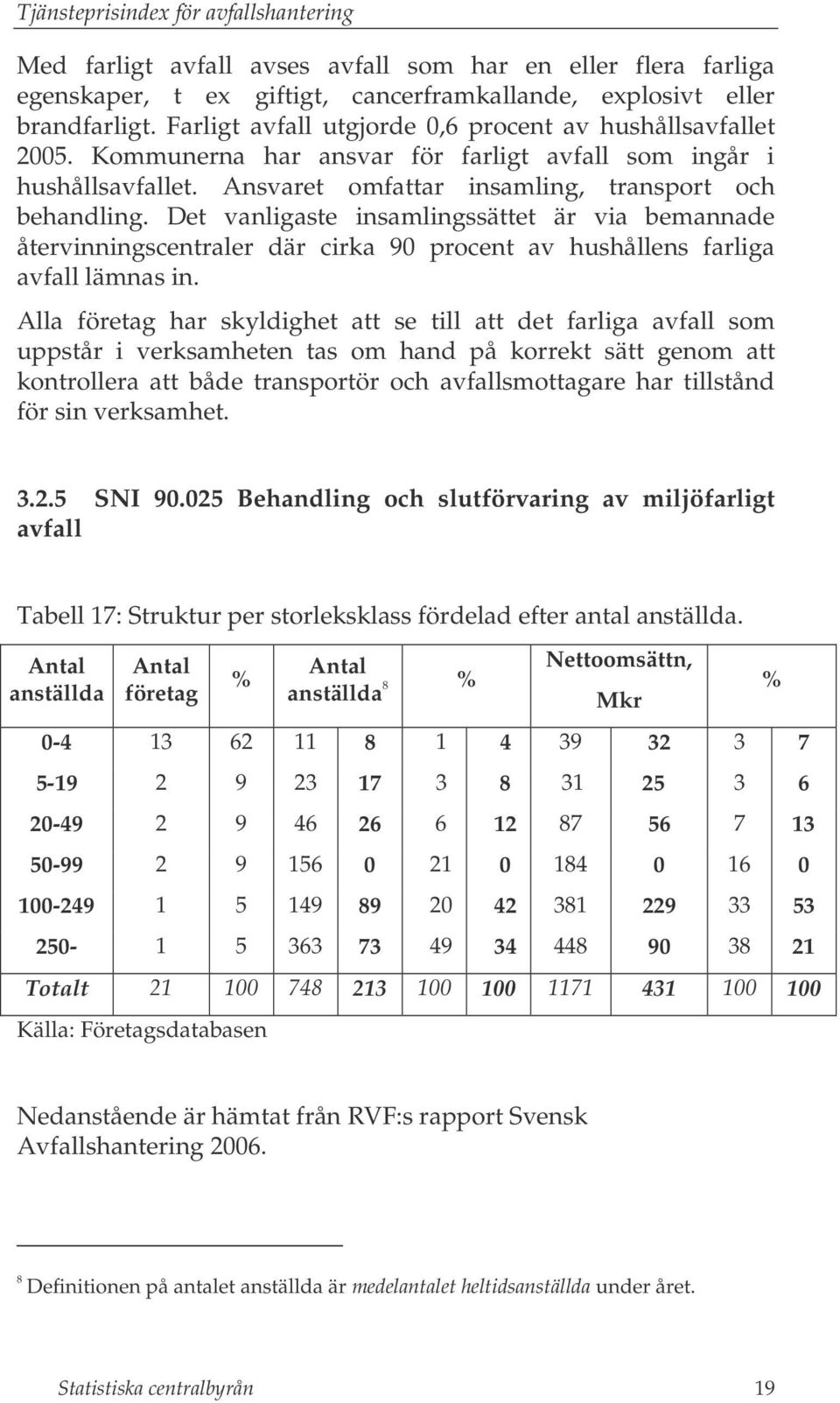 Det vanligaste insamlingssättet är via bemannade återvinningscentraler där cirka 90 procent av hushållens farliga avfall lämnas in.