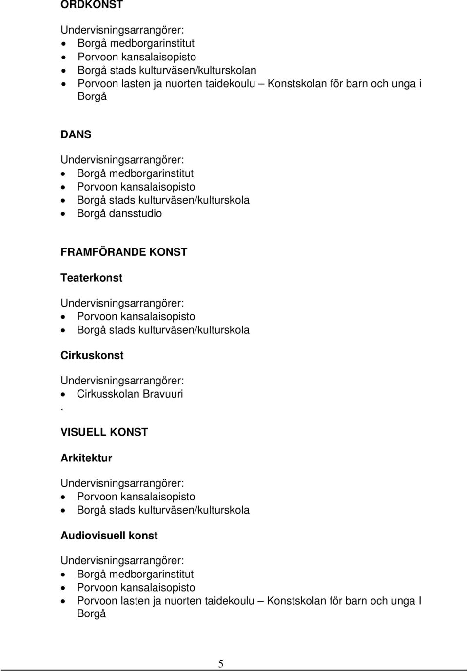 Cirkusskolan Bravuuri.