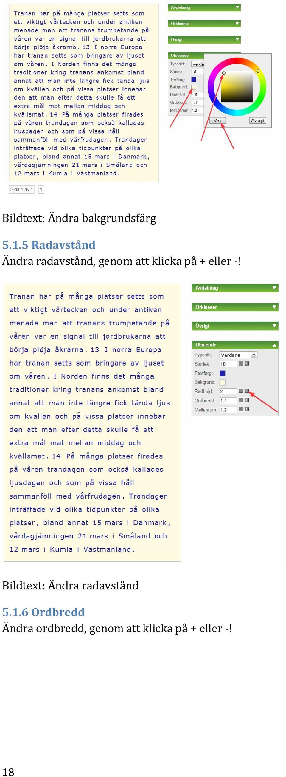 klicka på + eller -!