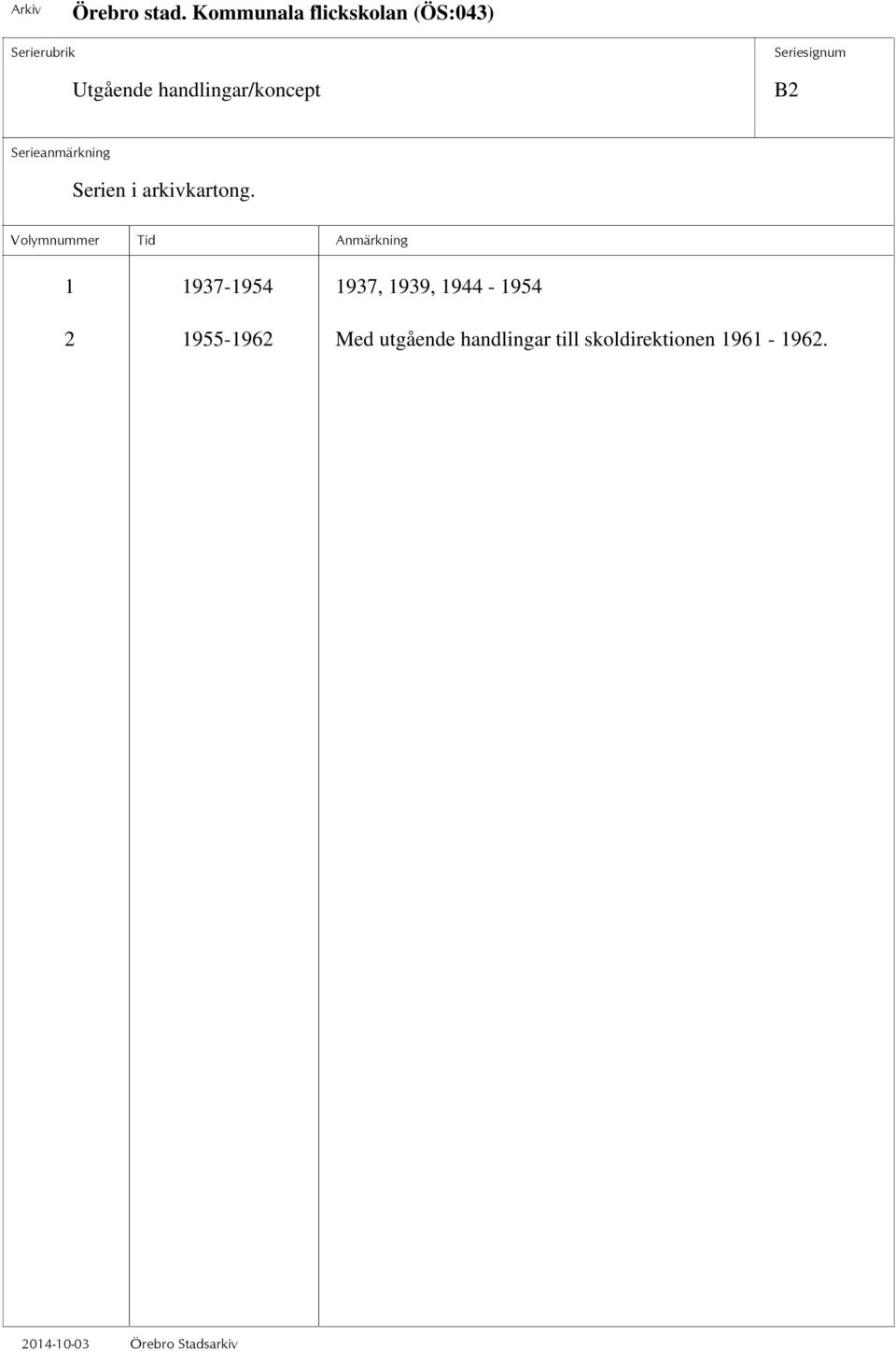 2 1955-1962 Med utgående