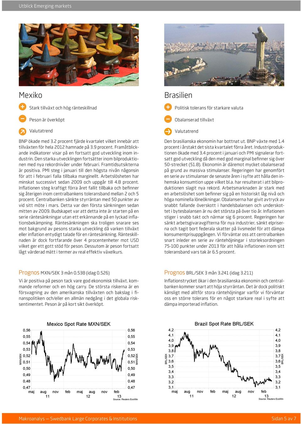 Framtidsutsikterna är positiva. PMI steg i januari till den högsta nivån någonsin för att i ruari falla tillbaka marginellt. Arbetslösheten har minskat successivt sedan 2009 och uppgår till 4.