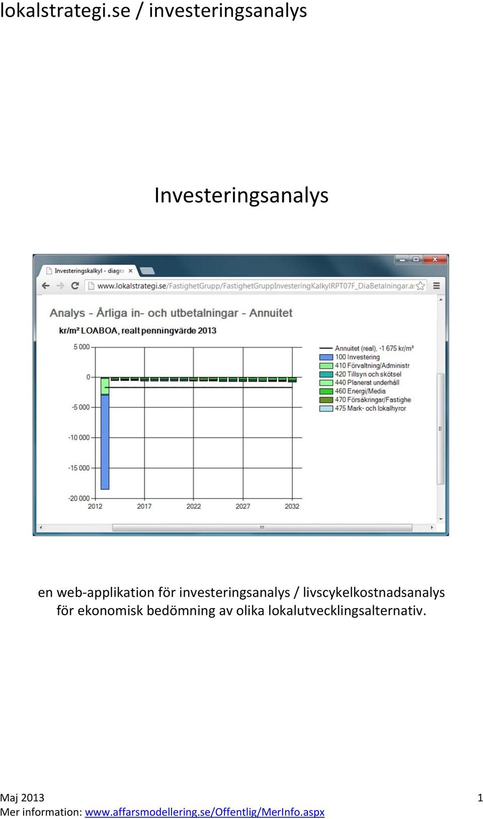 livscykelkostnadsanalys för ekonomisk