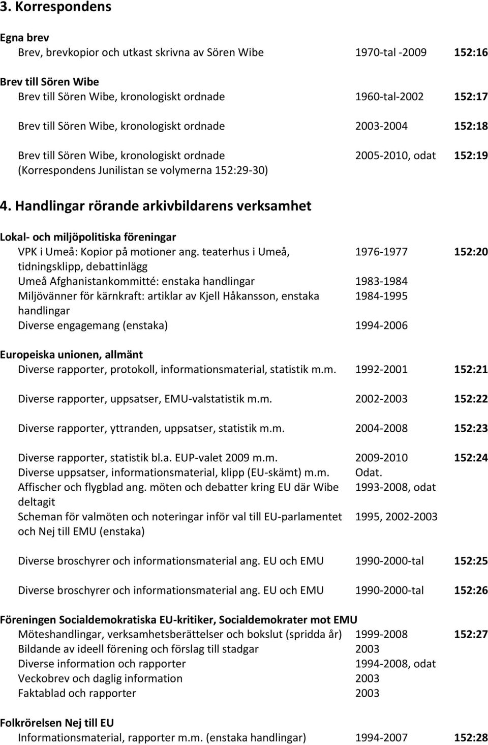 Handlingar rörande arkivbildarens verksamhet Lokal- och miljöpolitiska föreningar VPK i Umeå: Kopior på motioner ang.