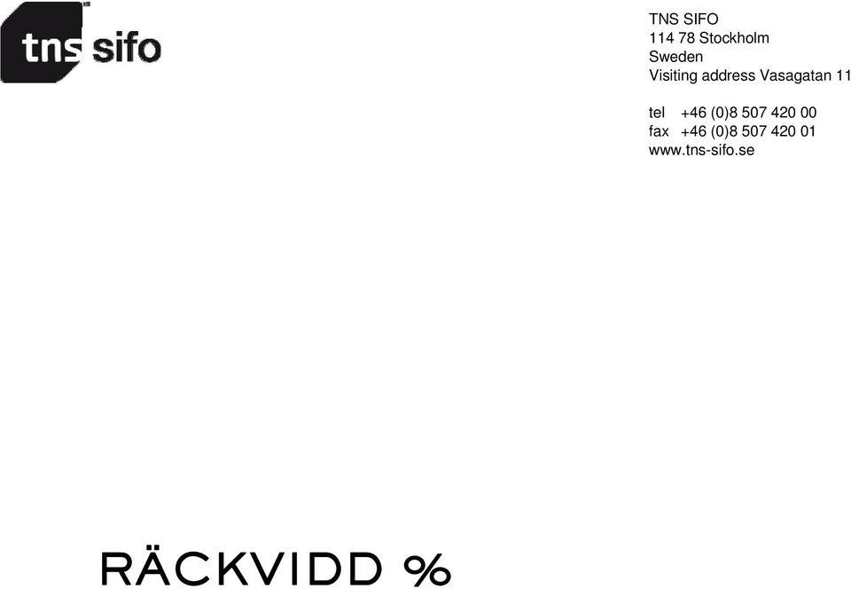 tel +46 (0)8 507 420 00 fax +46