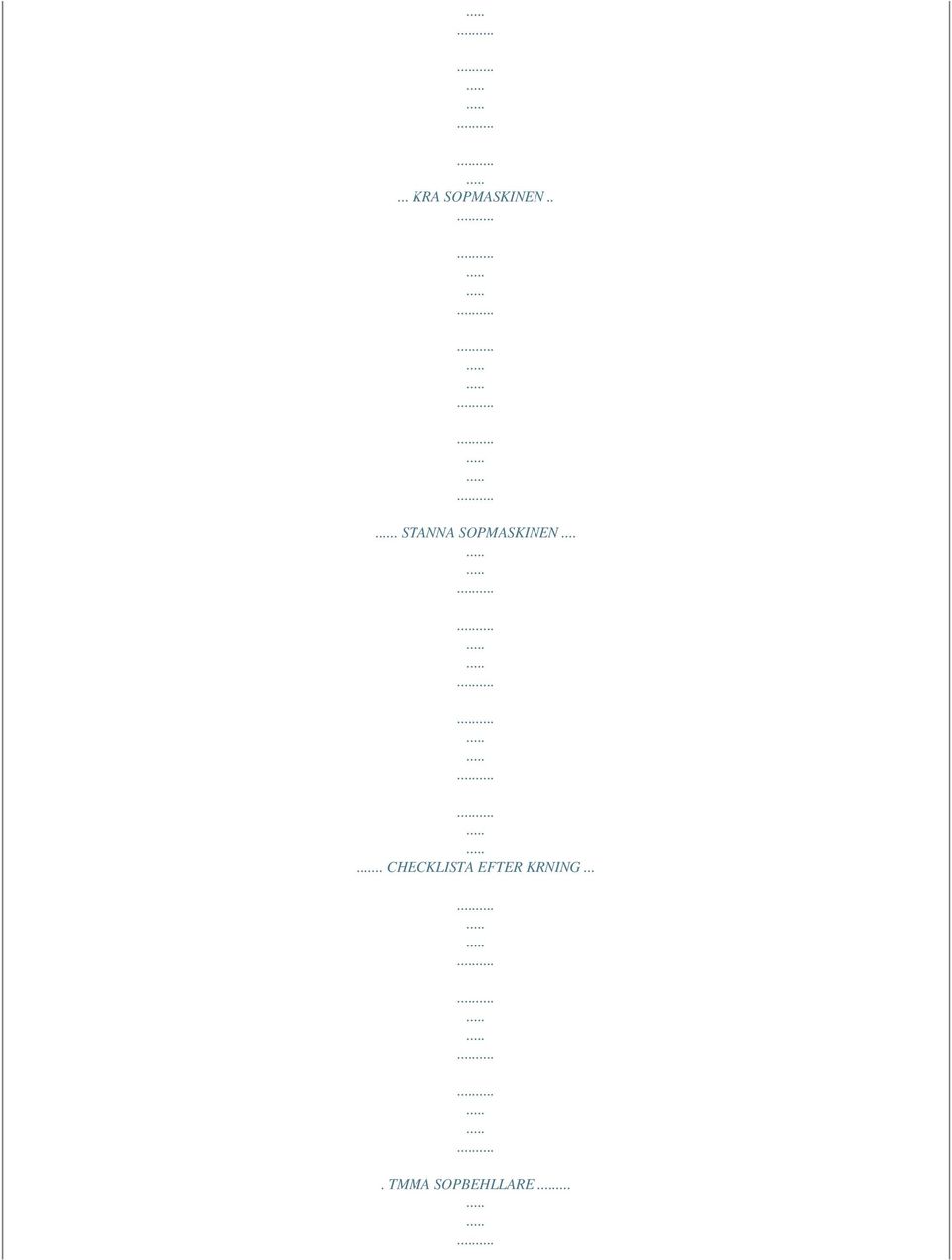 .... CHECKLISTA EFTER