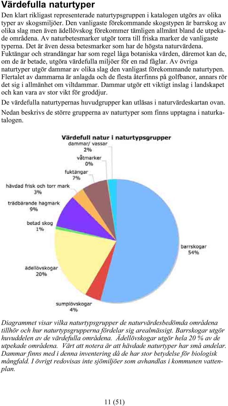 Av naturbetesmarker utgör torra till friska marker de vanligaste typerna. Det är även dessa betesmarker som har de högsta naturvärdena.
