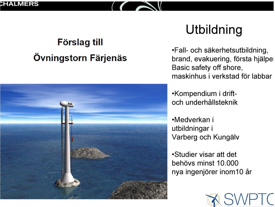 Kompendium i driftoch underhållsteknik Medverkan i utbildningar i
