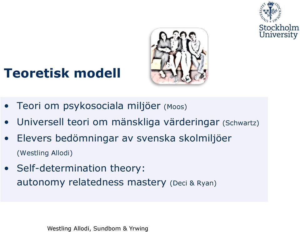 Elevers bedömningar av svenska skolmiljöer (Westling
