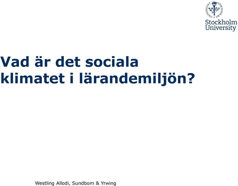 klimatet i