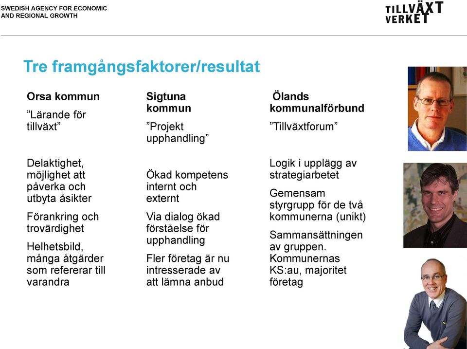 externt Via dialog ökad förståelse för upphandling Fler företag är nu intresserade av att lämna anbud Ölands kommunalförbund